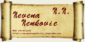 Nevena Nenković vizit kartica